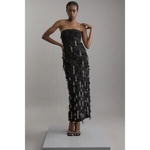 Karen Millen Crystal Embellished Textured Dress NWT  US 12